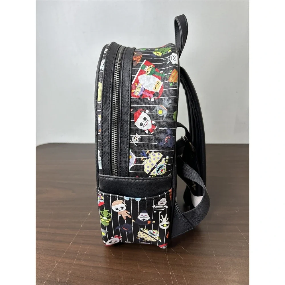 Loungefly Nightmare Before Christmas Backpack  Purse Characters Black NEW
